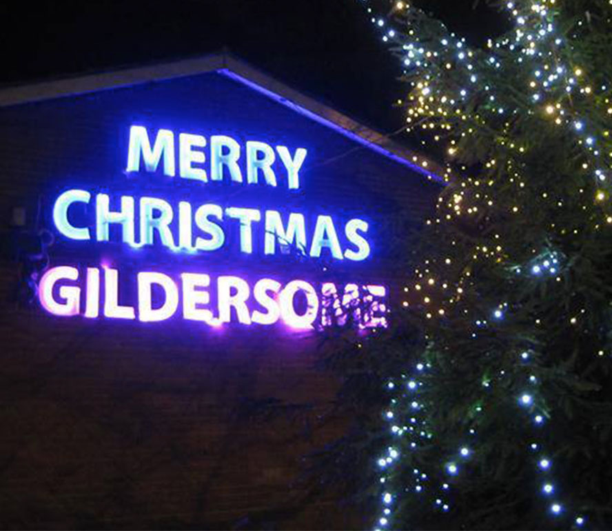 MERRY CHRISTMAS GILDERSOME christmas lights